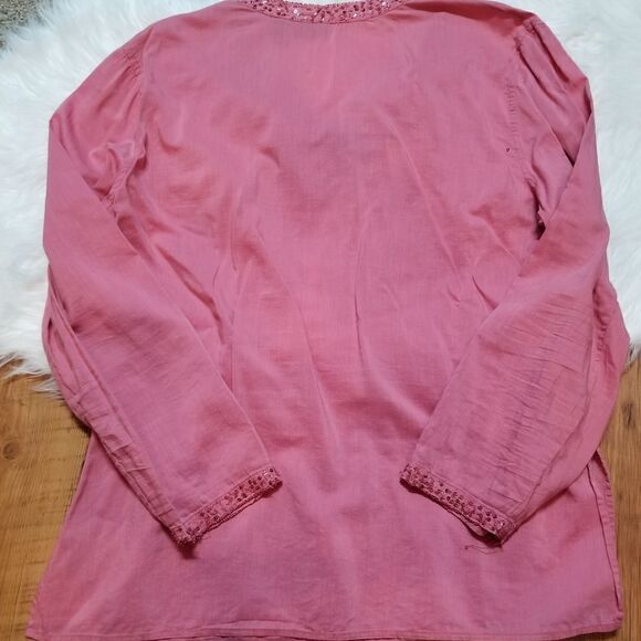 ALC pink longsleeve blouse with sequins - Picture 5 of 8